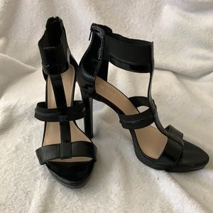 Nine West Black Heeled Sandal